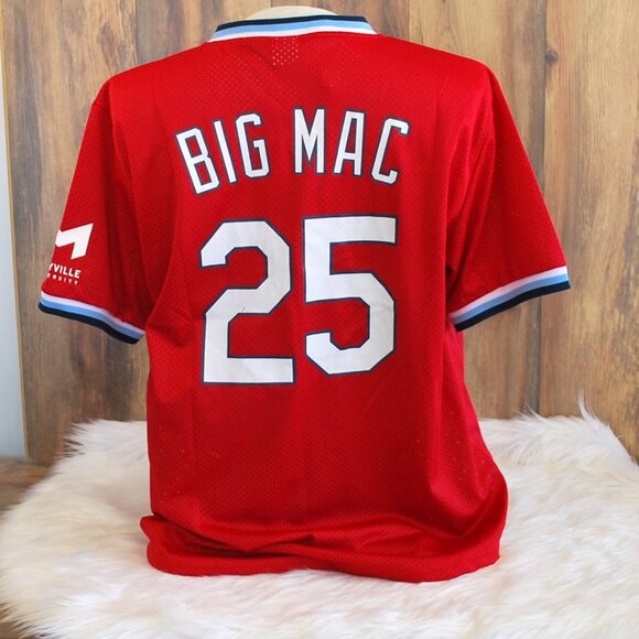 St Louis Cardinals Jersey Red XL Big Mac 25 MLB - Picture 1 of 4